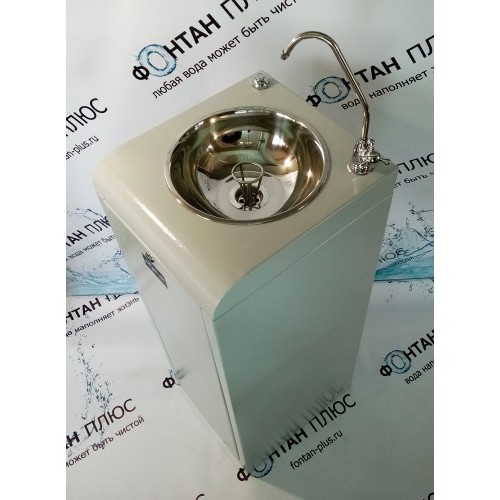 Фонтанчик питьевой Школьник-6П с кнопкой, поворотным краном и СанПиН кольцом